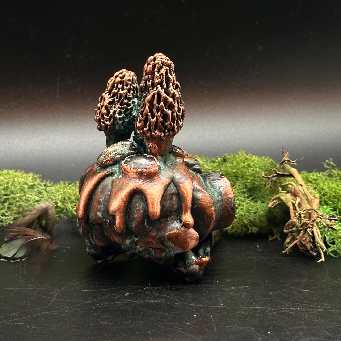 Mirelore Skull ~ Copper Sculpture