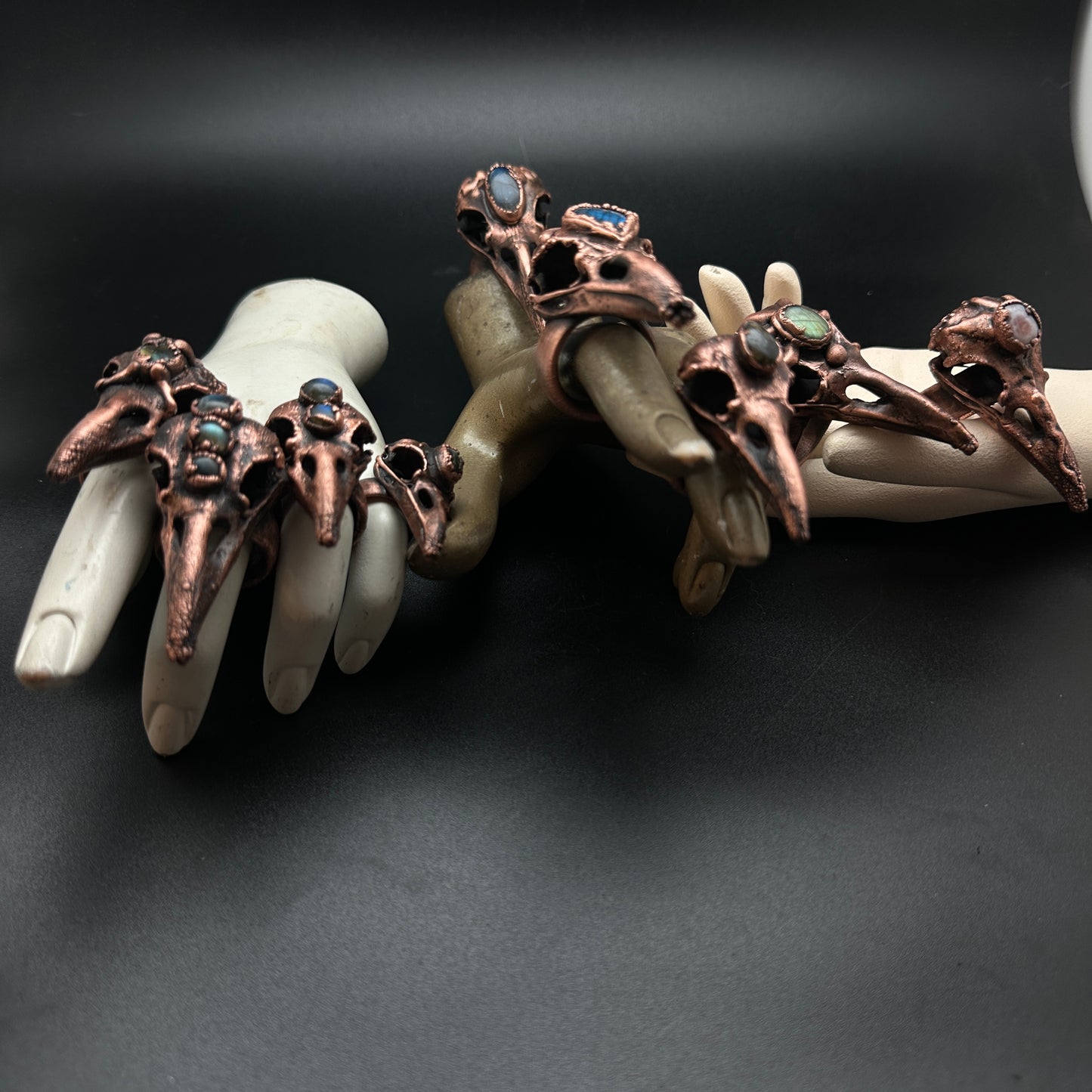 Raven Rings ~ Copper Electroformed