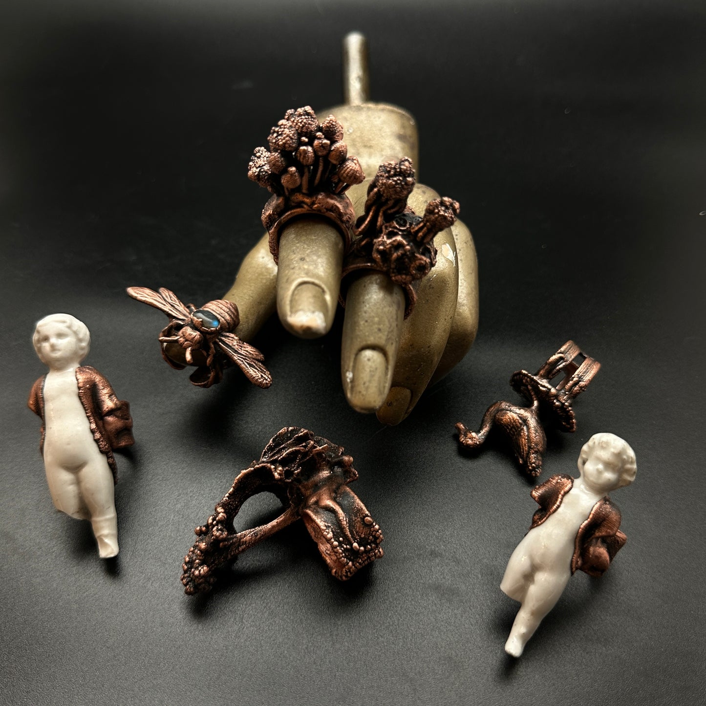 Oddities Ring Collection ~ Copper Electroformed