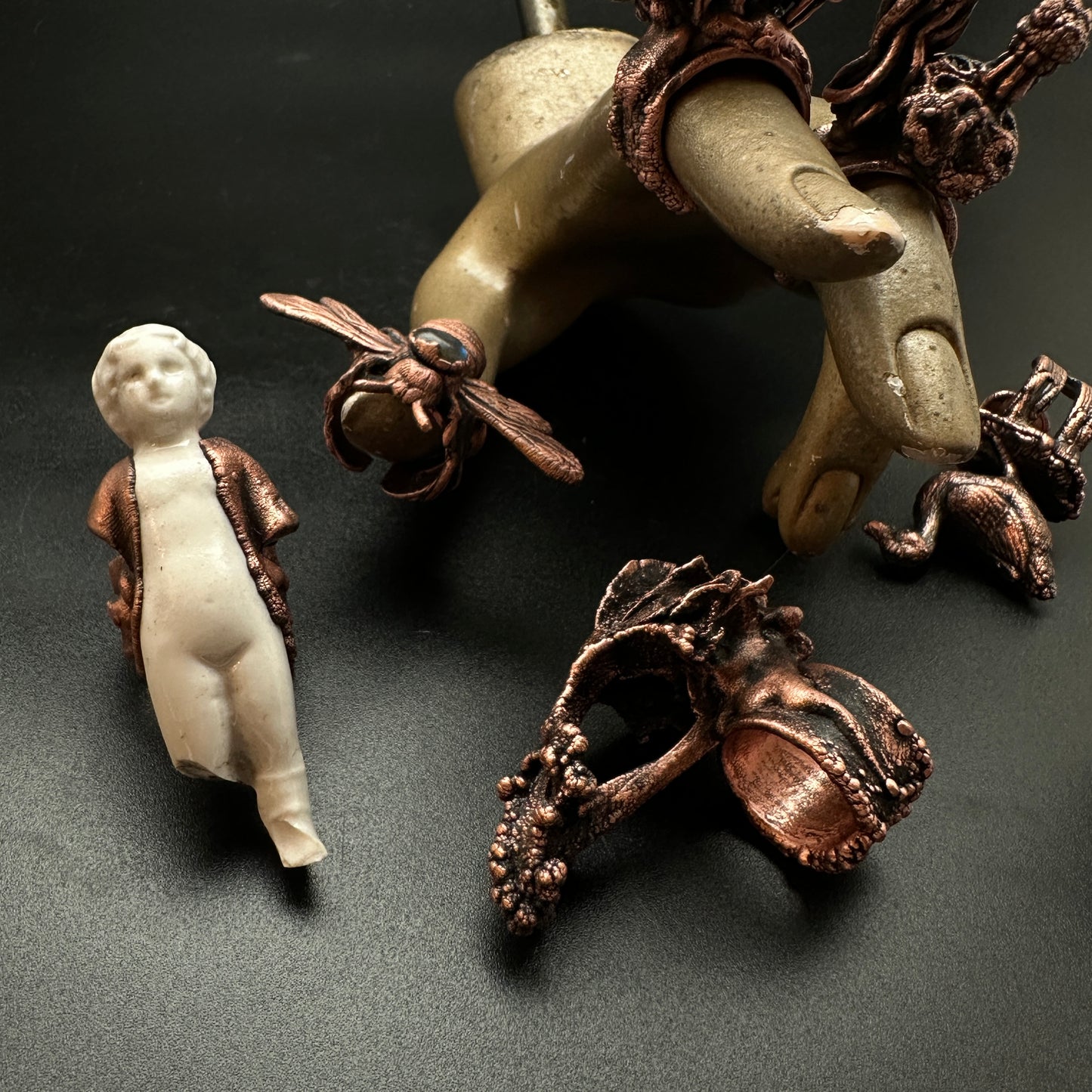 Oddities Ring Collection ~ Copper Electroformed