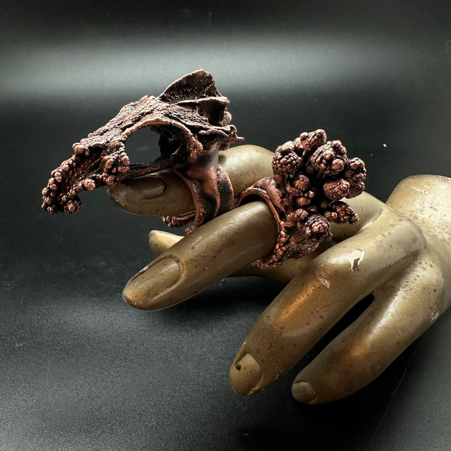 Mushroom Cluster Ring ~ Copper Electroformed