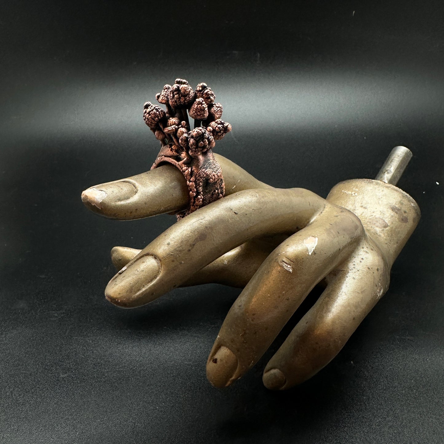 Mushroom Cluster Ring ~ Copper Electroformed