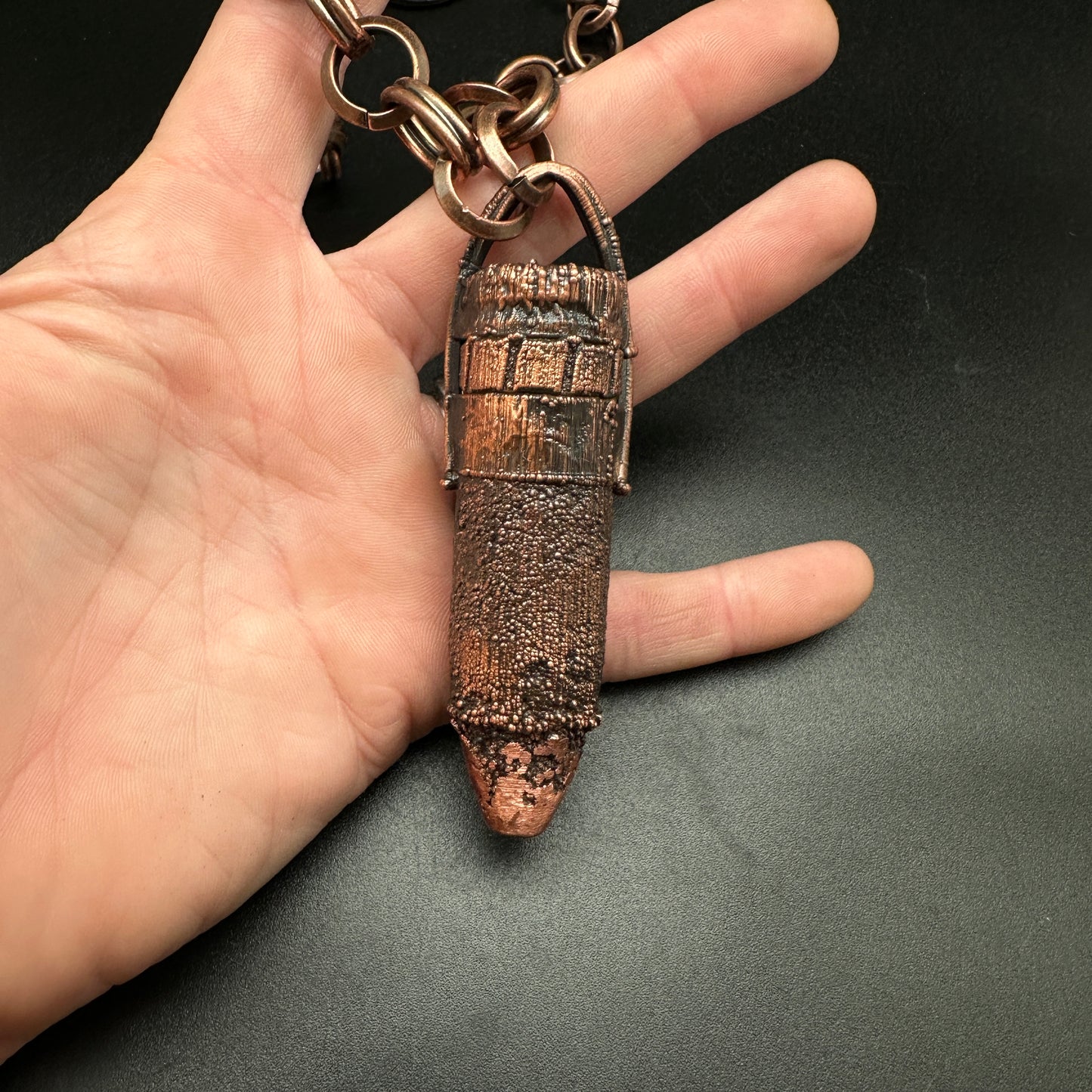 Remnant ~ Lost Ammo Copper Electroformed Necklace