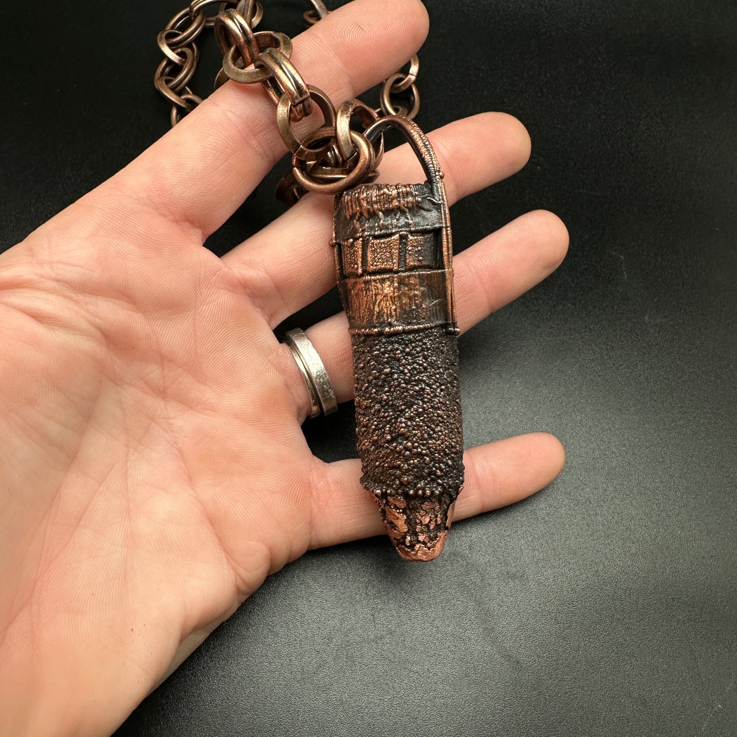 Remnant ~ Lost Ammo Copper Electroformed Necklace