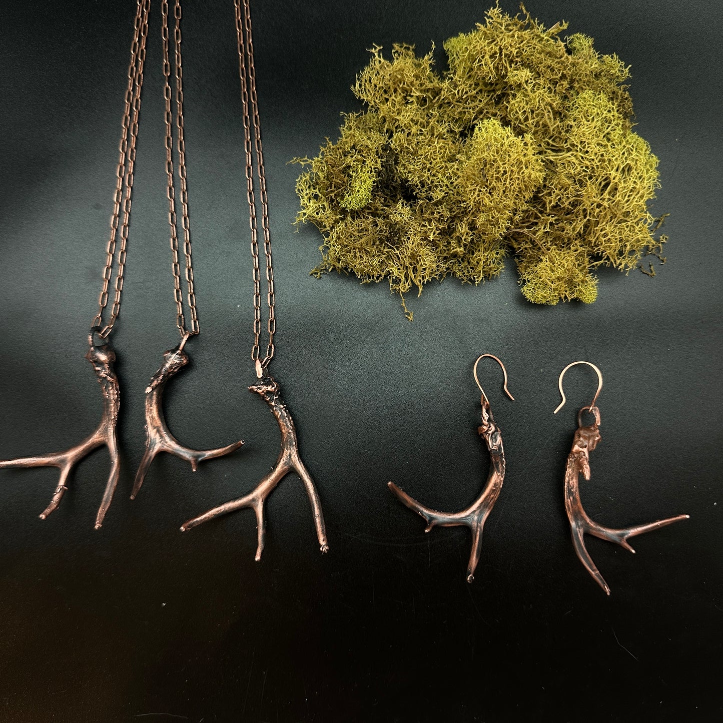 Shed ~ Antler Pendant ~ Copper Electroformed Necklace