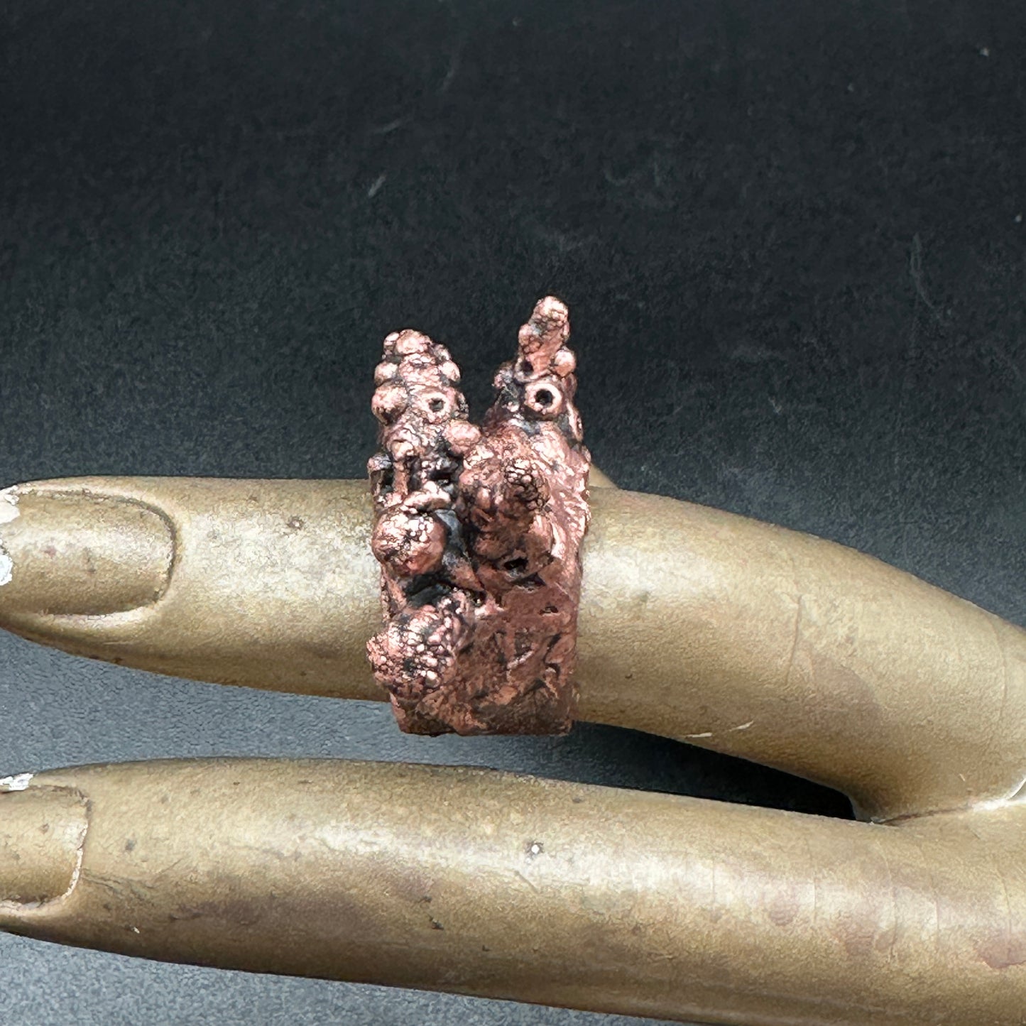 Tentacle Alien Mushroom Cluster Ring ~ Copper Electroformed