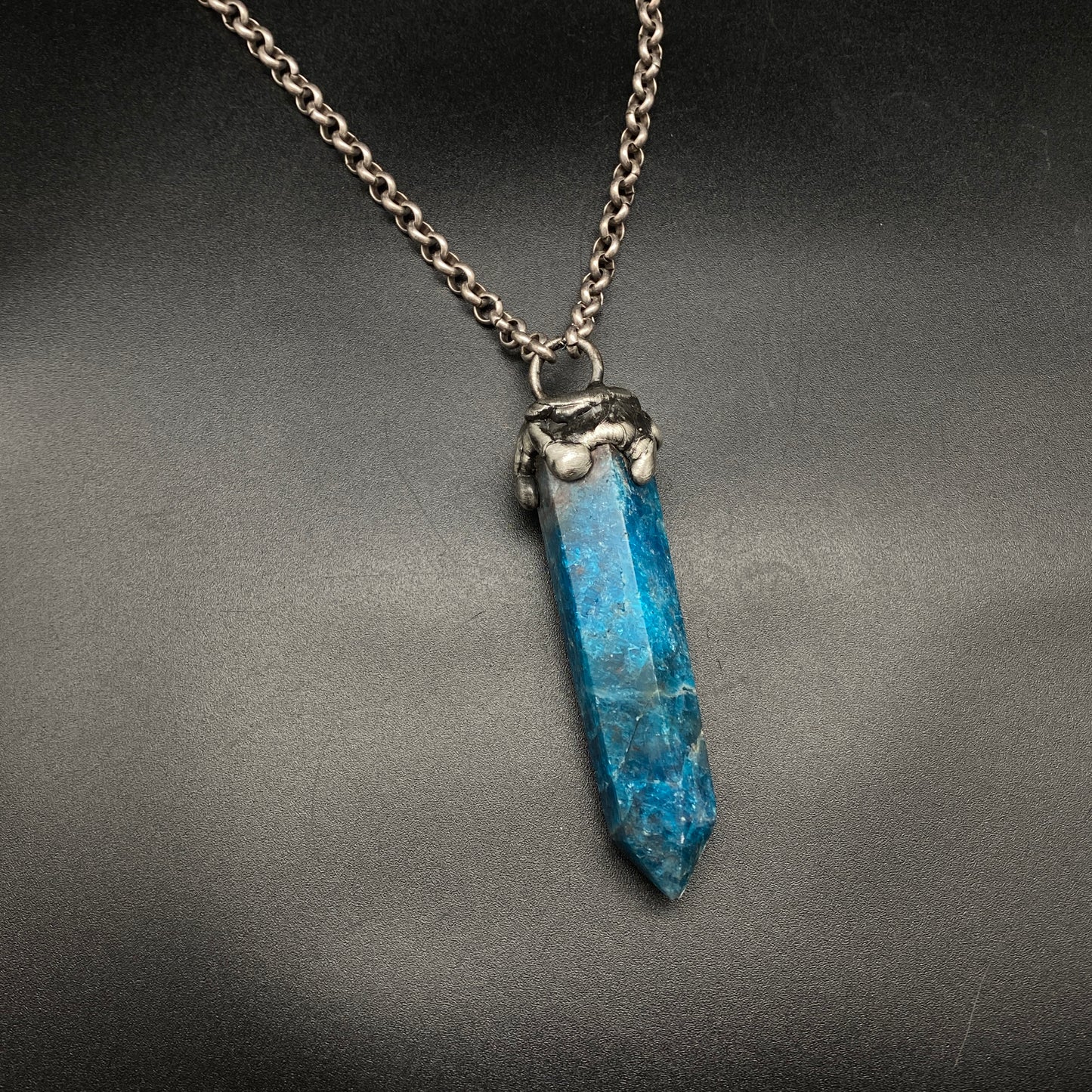Shield ~ Amazonite Tower Talisman Necklace