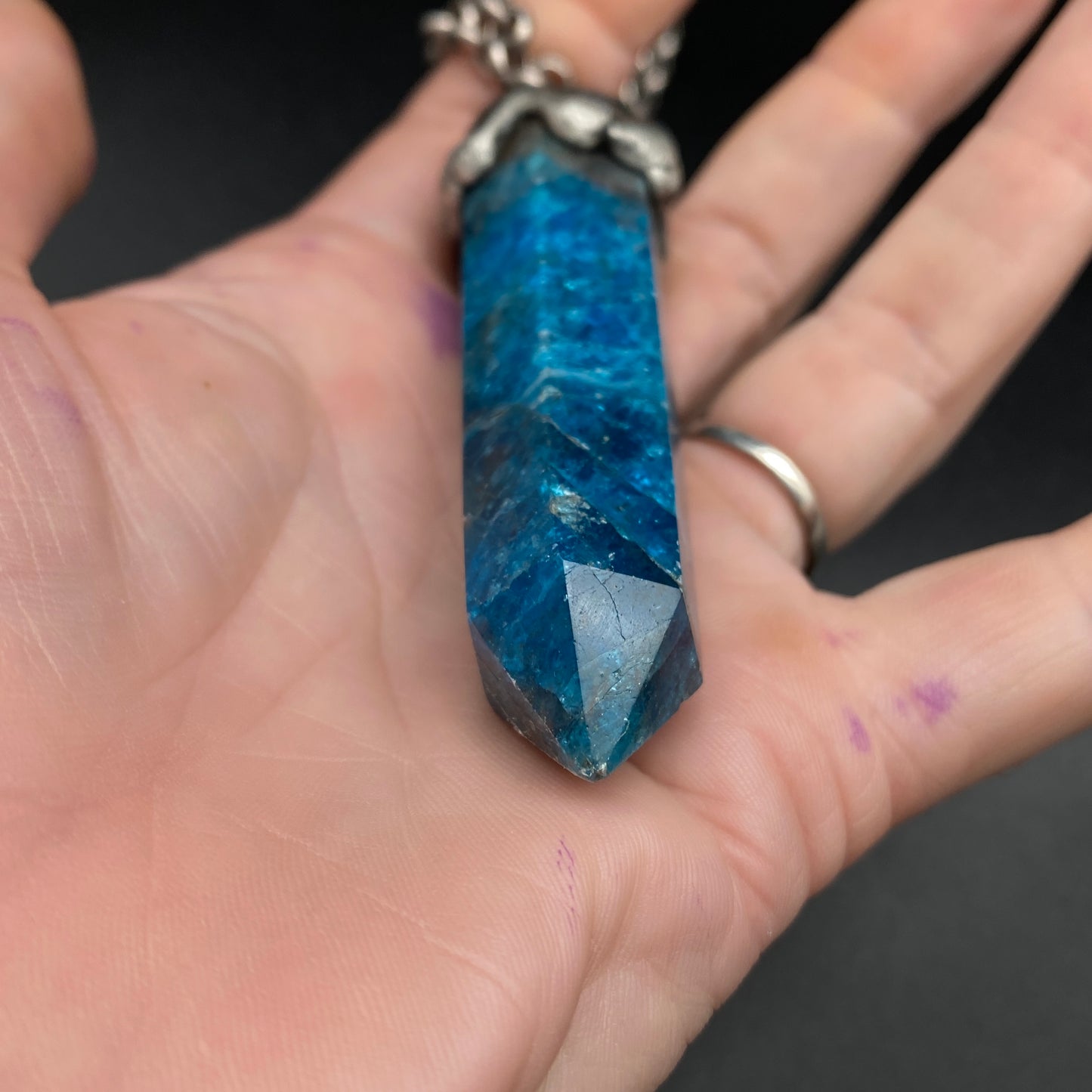 Shield ~ Amazonite Tower Talisman Necklace
