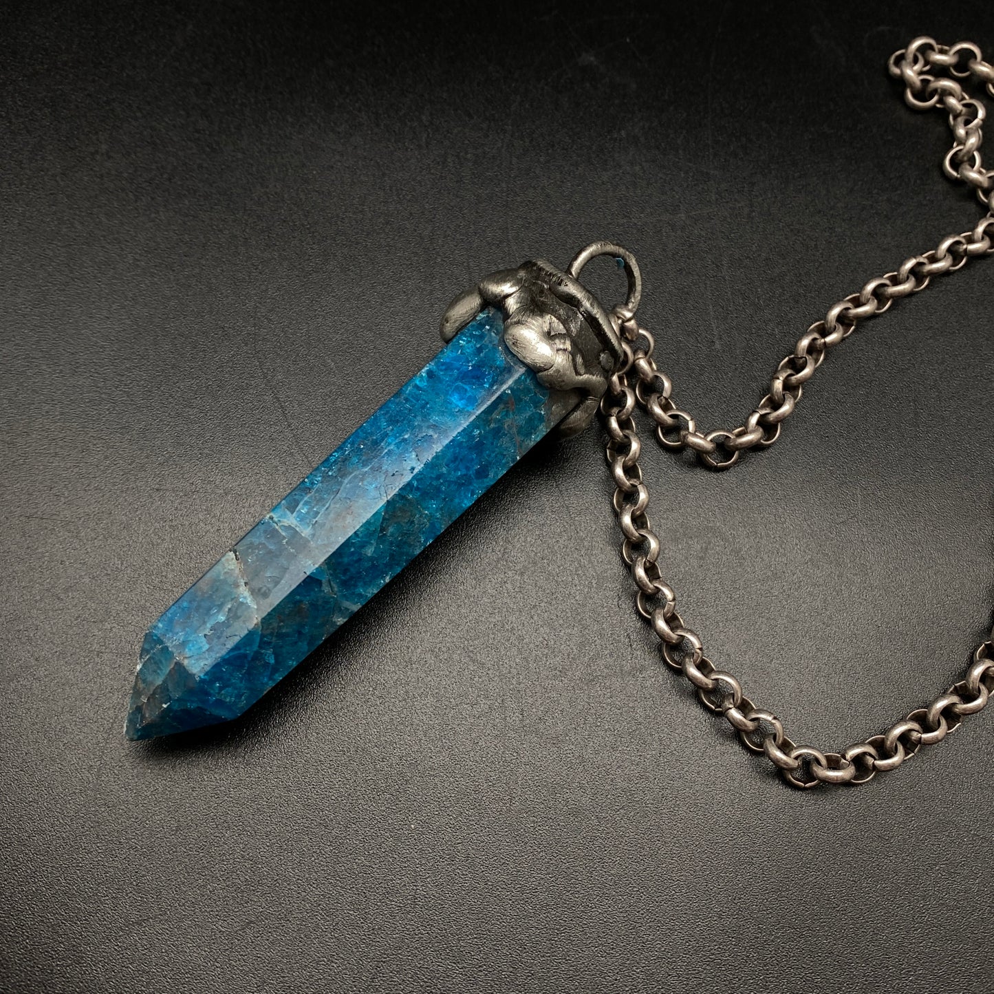Shield ~ Amazonite Tower Talisman Necklace