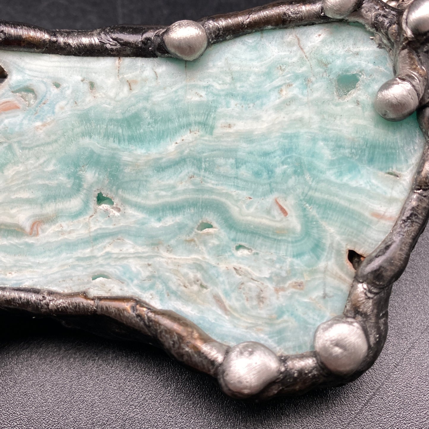 Sail Away XL ~ Blue Aragonite Necklace