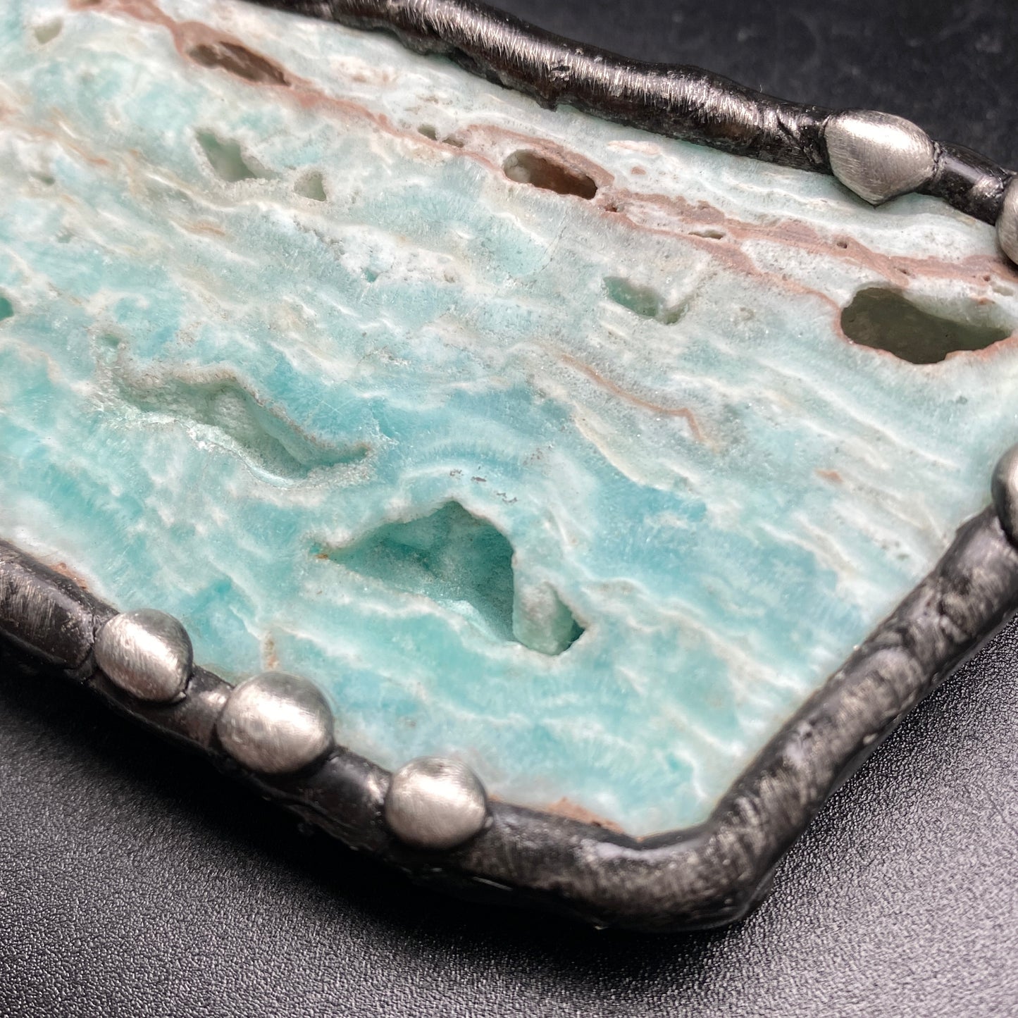 Sail Away ~ Blue Aragonite Necklace