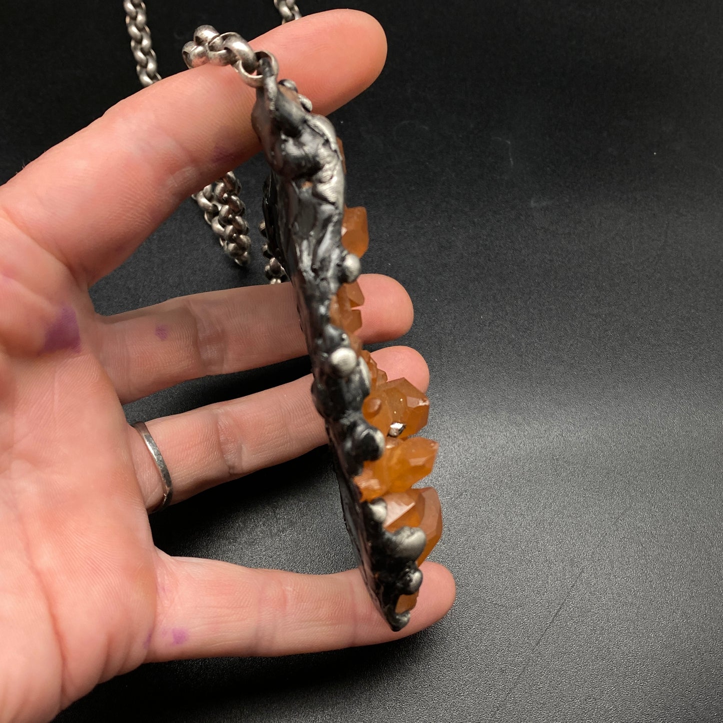 Deja Vu ~ Tangerine Quartz Necklace