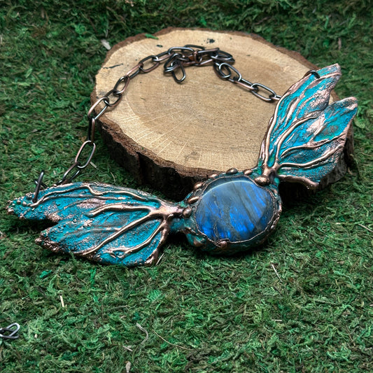 Metamorphosis ~ Winged Statement Necklace