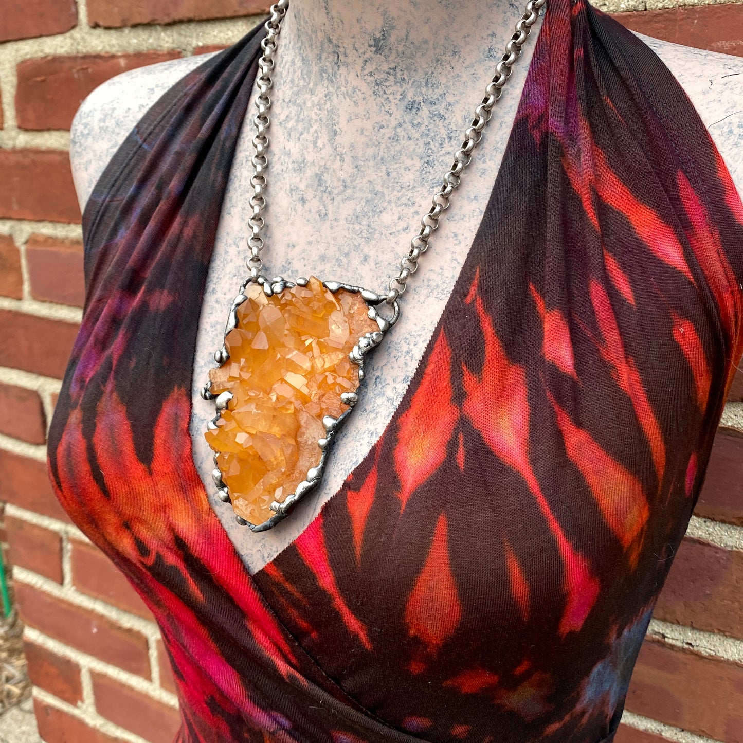 Deja Vu ~ Tangerine Quartz Necklace