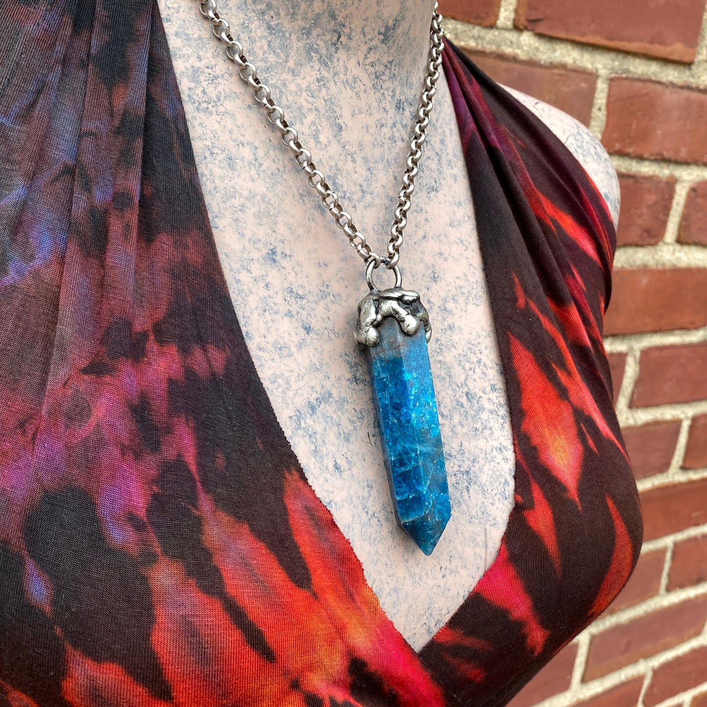 Shield ~ Amazonite Tower Talisman Necklace