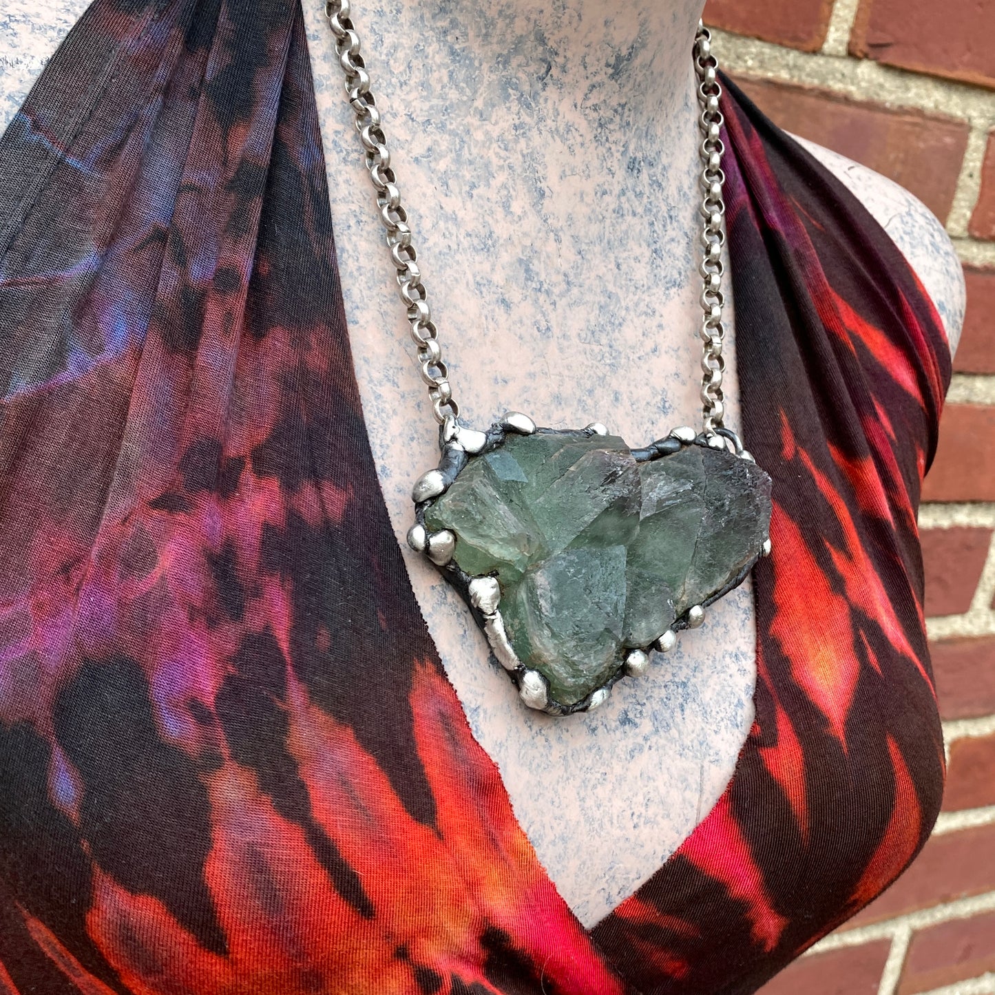 Mystic ~ Dark Green Fluorite Necklace