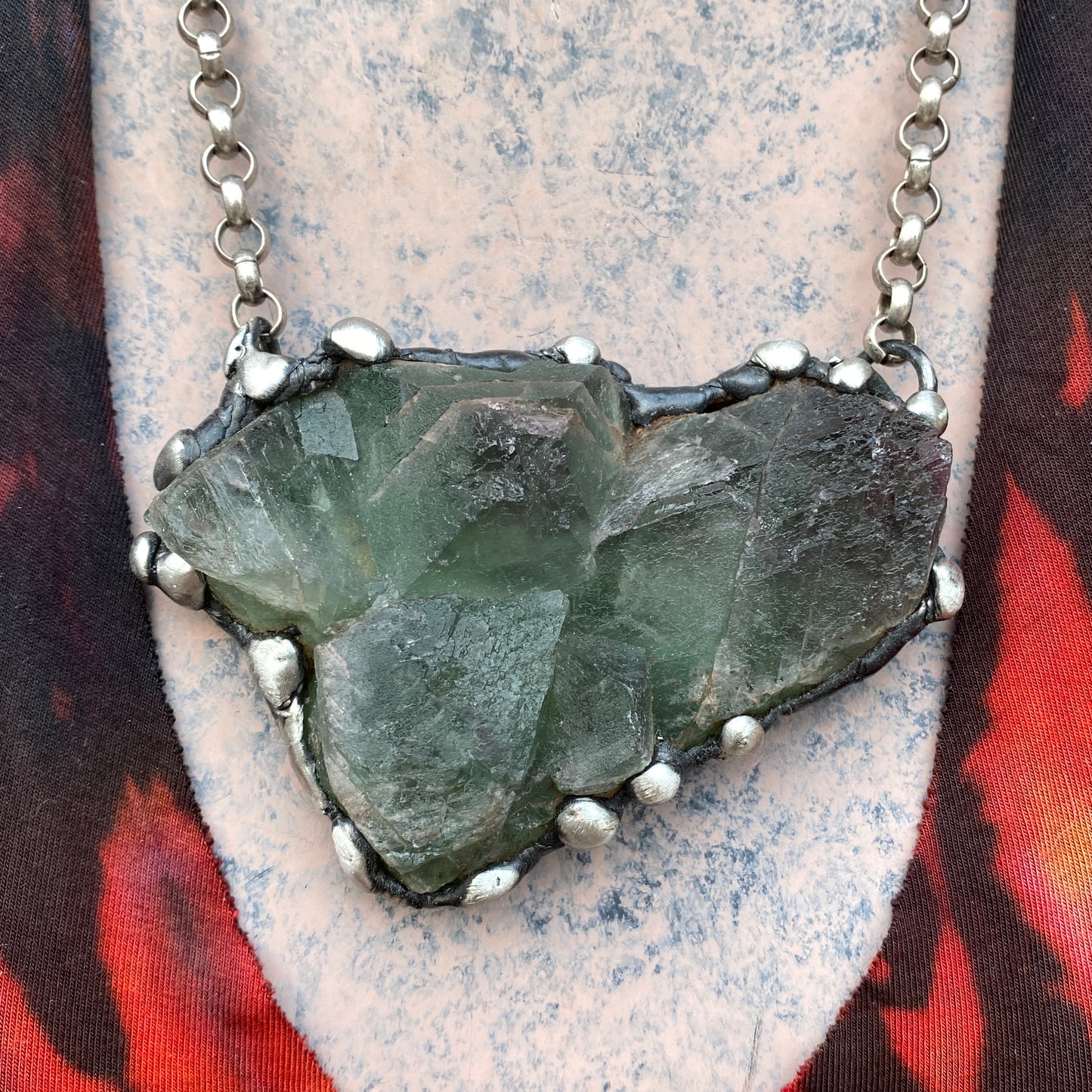 Mystic ~ Dark Green Fluorite Necklace