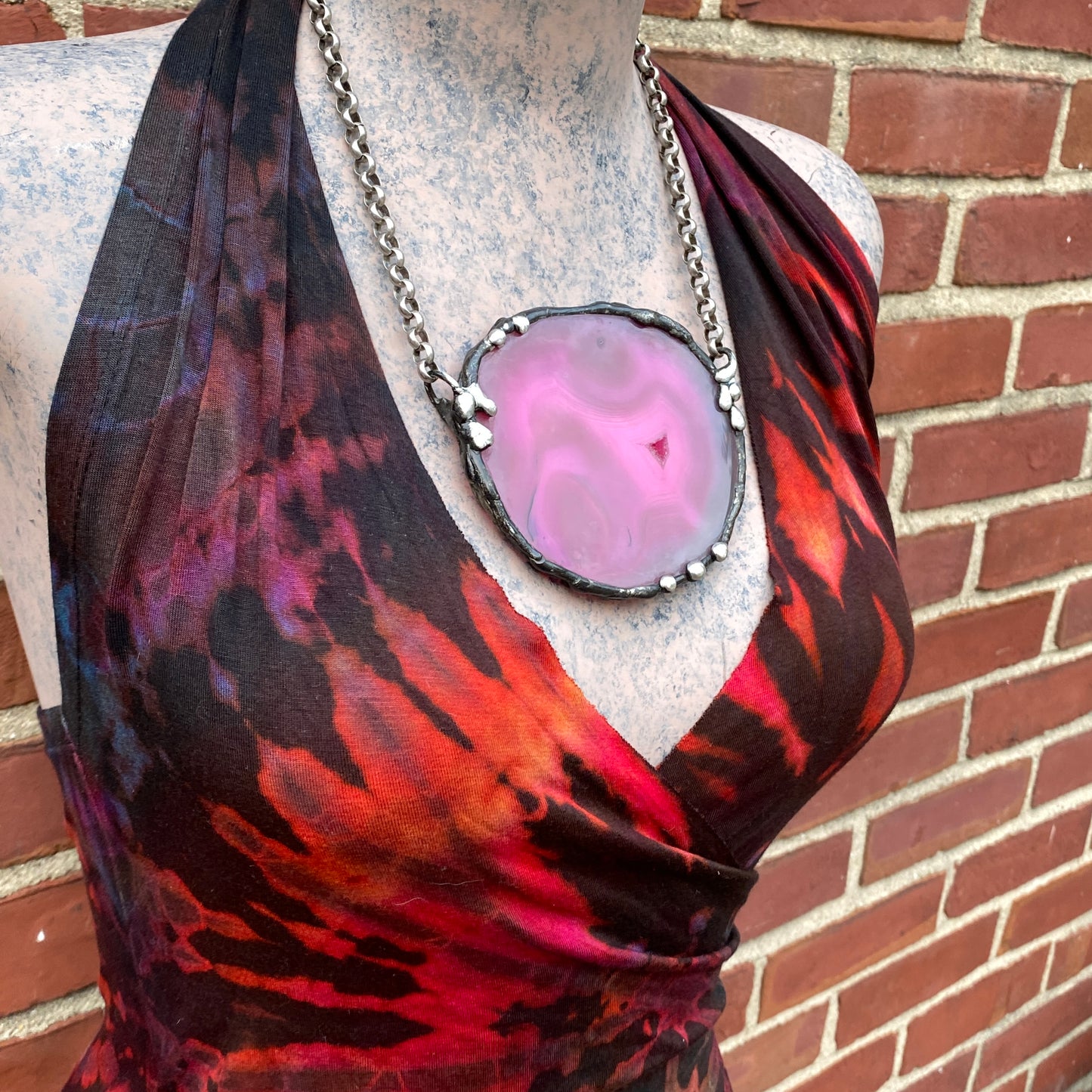 Pigmented ~ Geode Slice Necklace
