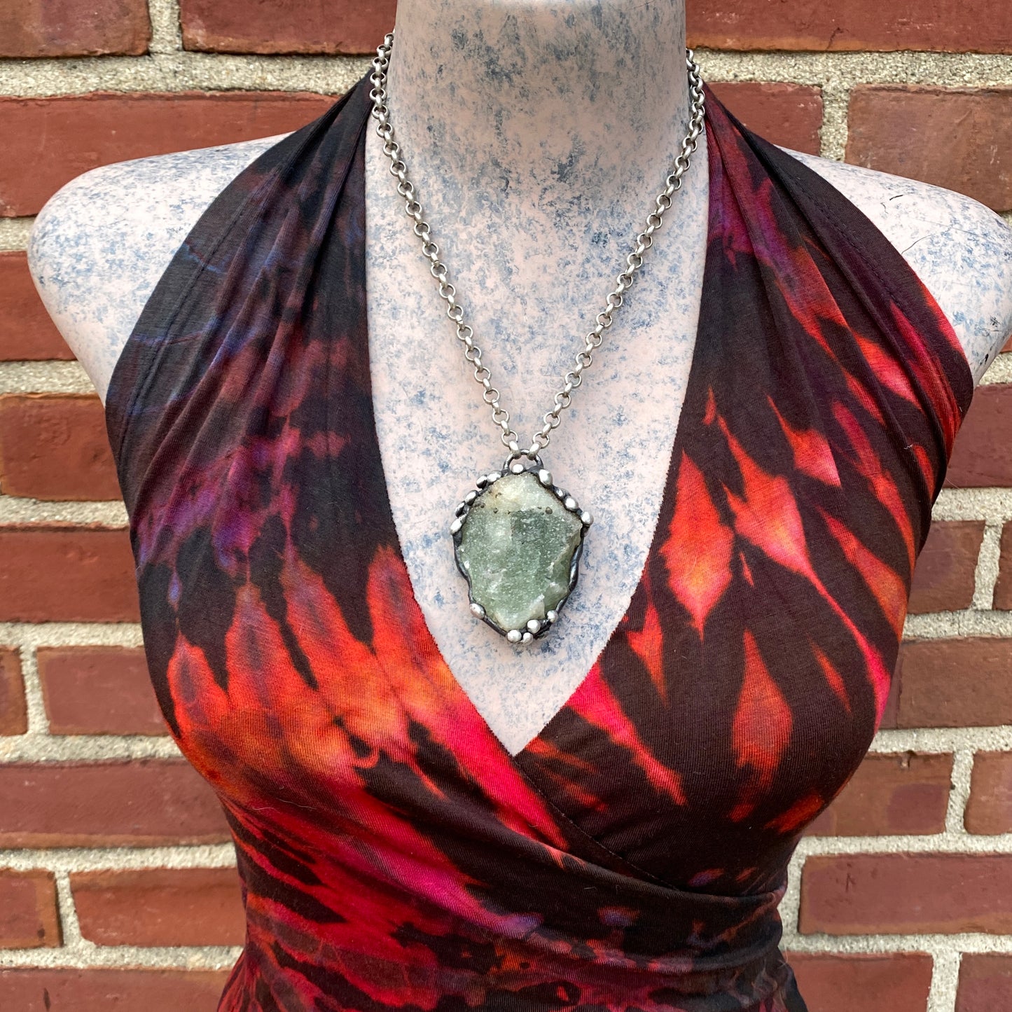 Nile ~ Sparkly Fluorite With Pyrite Necklace
