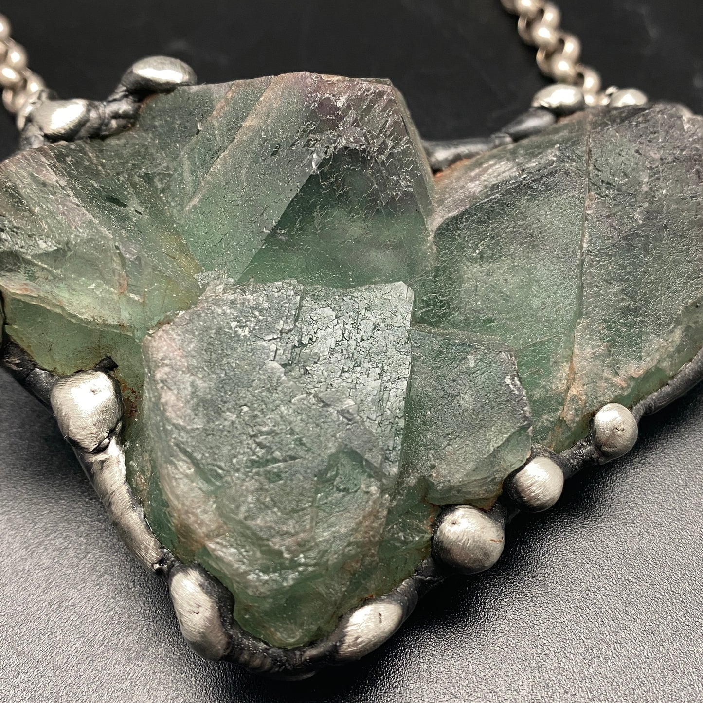 Mystic ~ Dark Green Fluorite Necklace