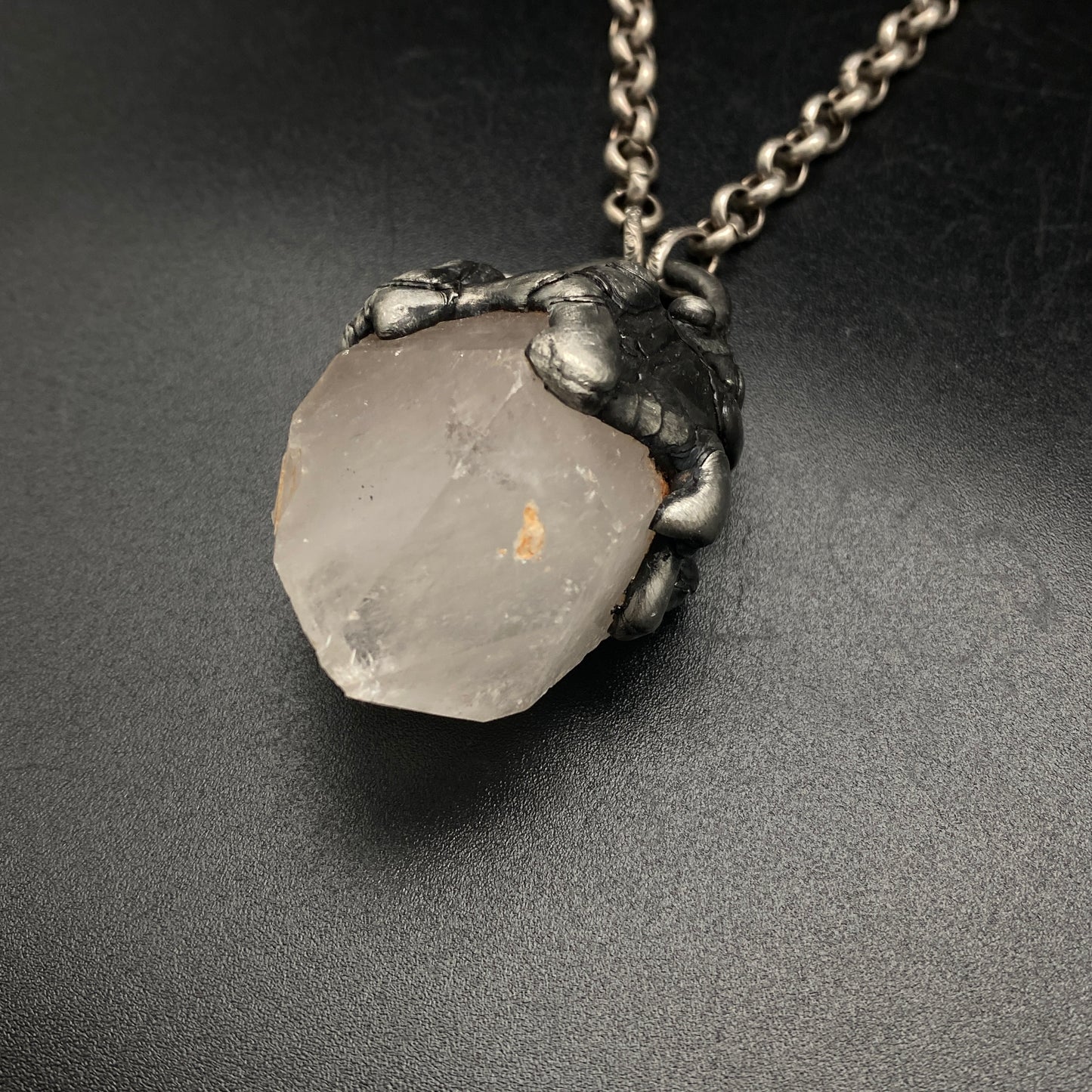 Twin Creek ~ Arkansas Quartz Point Necklace
