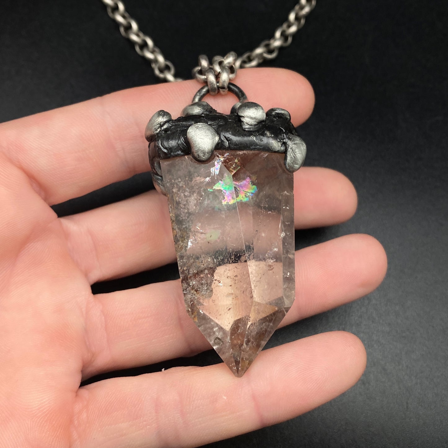 Rainbow Gardens ~ Lodolite Garden Quartz Point