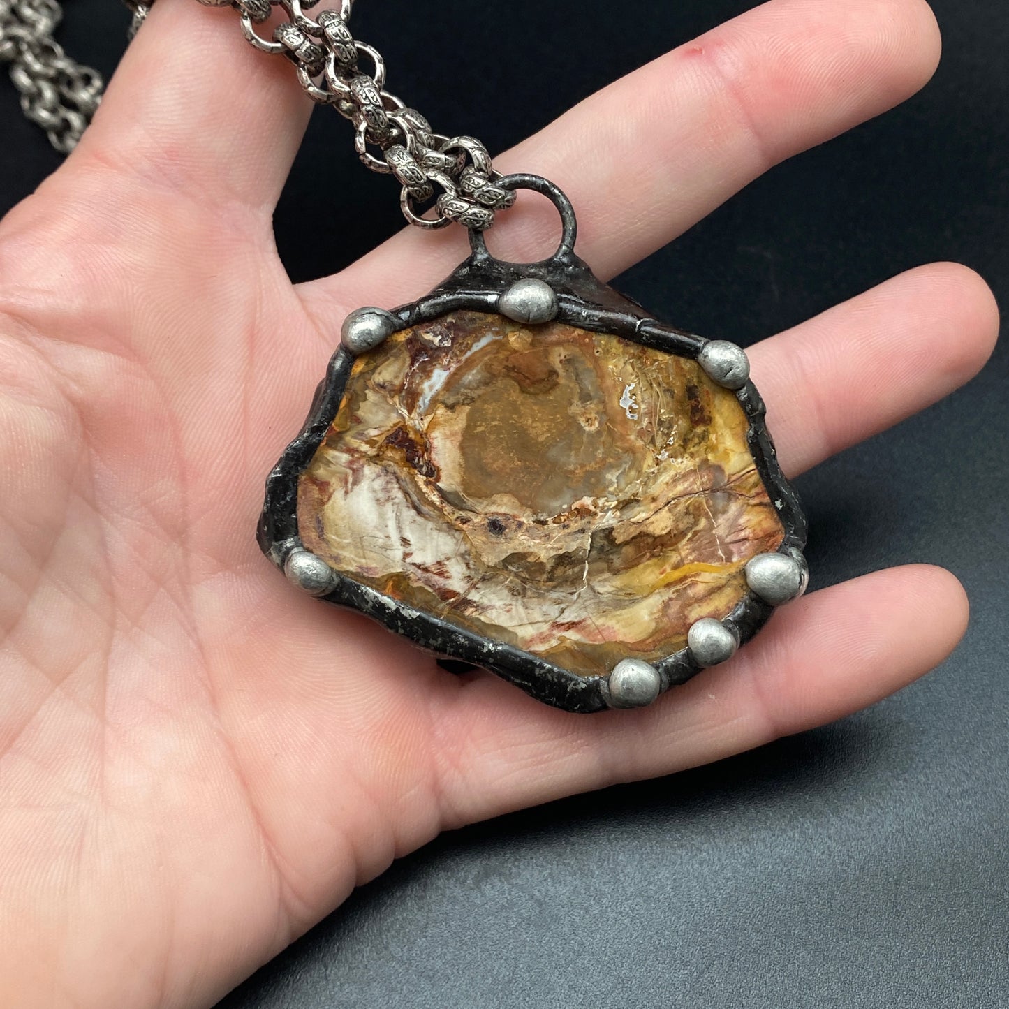 Goliath ~ Petrified Wood Necklace