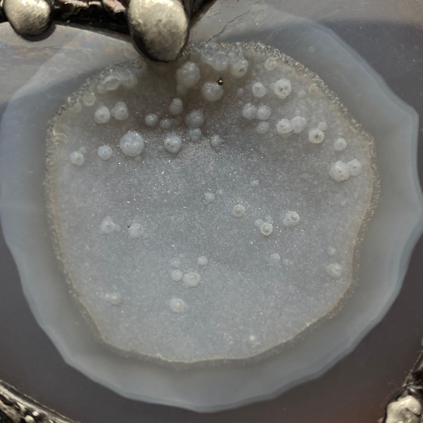 Trust ~ Speckled Agate Heart Necklace
