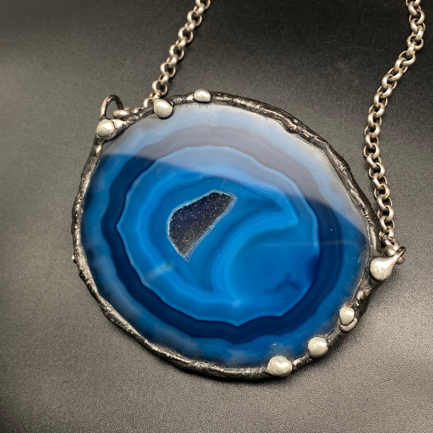 Atoll ~ Geode Slice Necklace