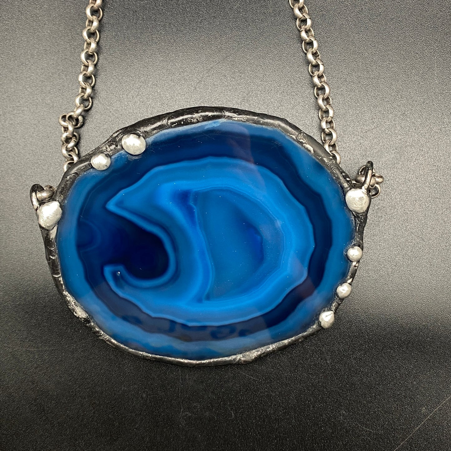 Atoll ~ Geode Slice Necklace