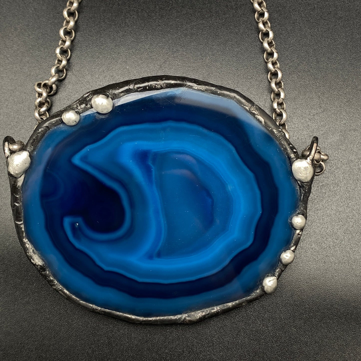 Atoll ~ Geode Slice Necklace