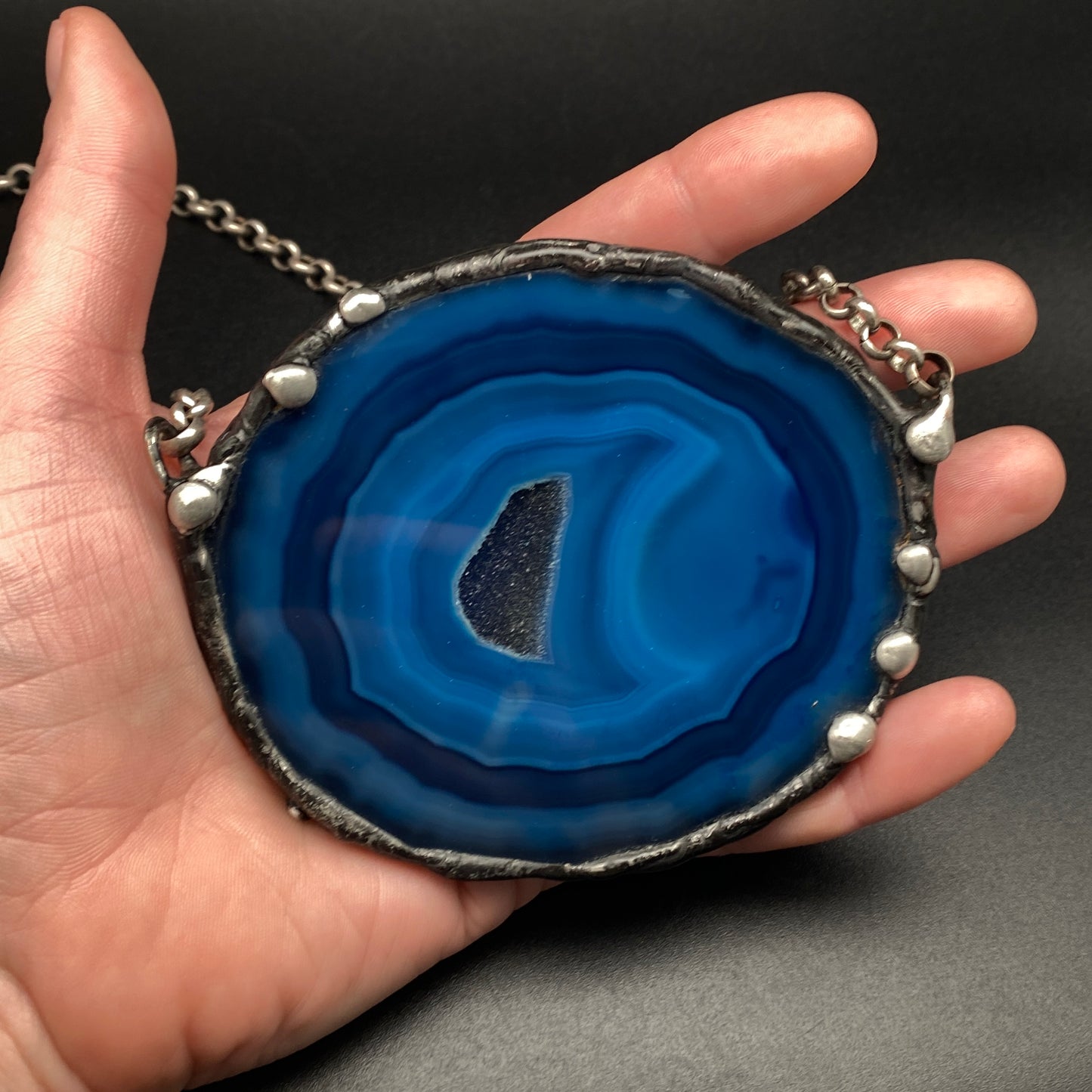 Atoll ~ Geode Slice Necklace
