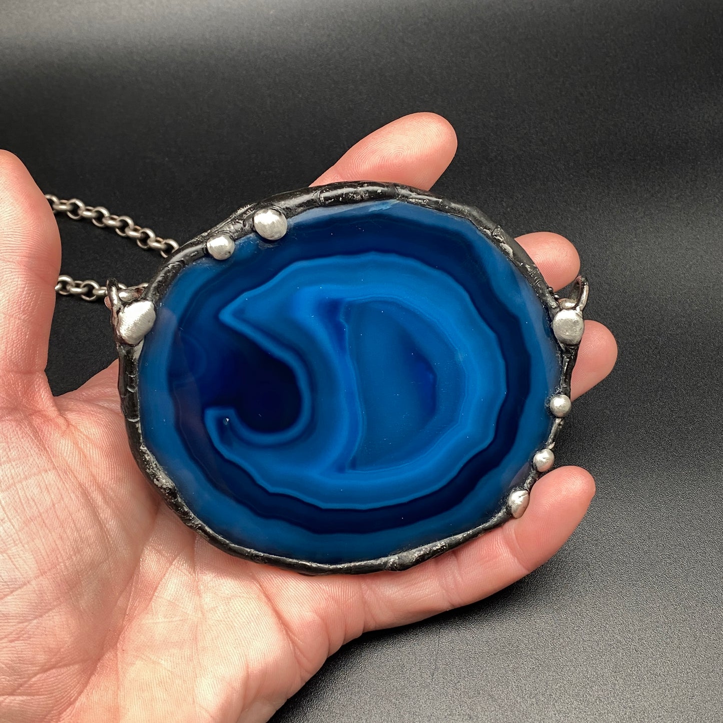 Atoll ~ Geode Slice Necklace