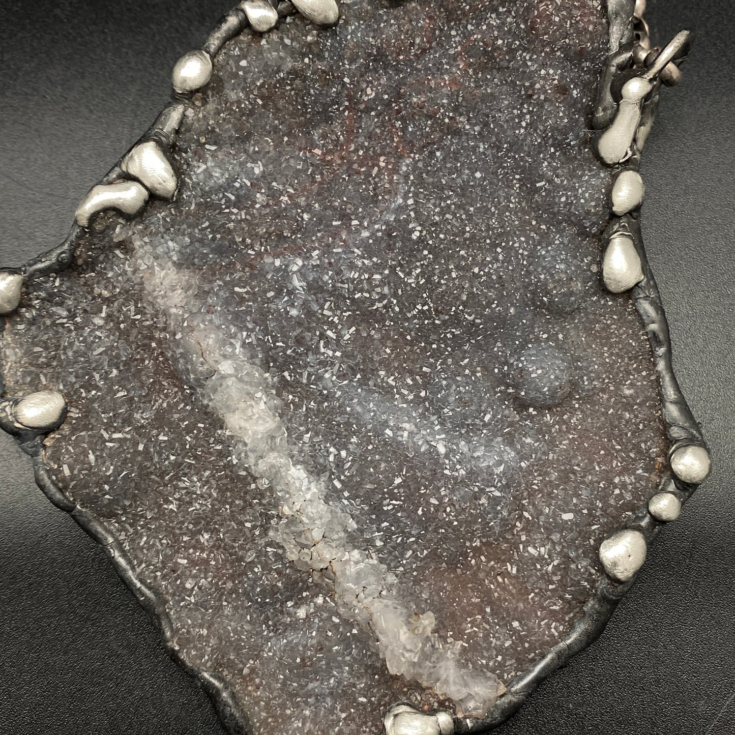 Deep ~ Huge Flower Amethyst Necklace