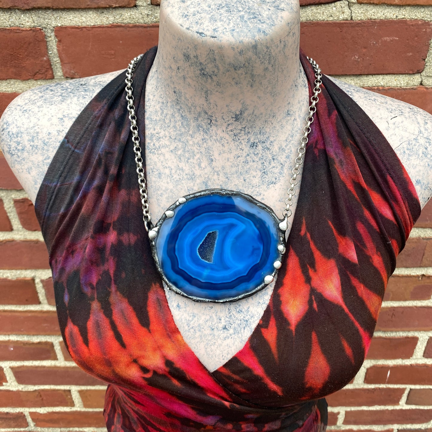 Atoll ~ Geode Slice Necklace