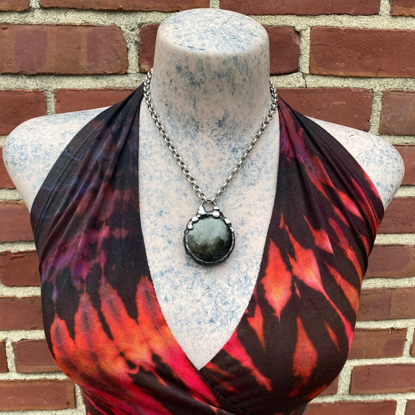 Glow Up ~ Golden Obsidian Disc Necklace