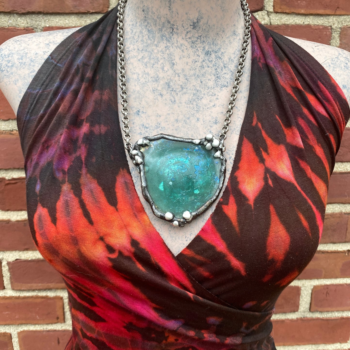 Tyrrhenian Sea ~ Ancient Roman Glass Necklace