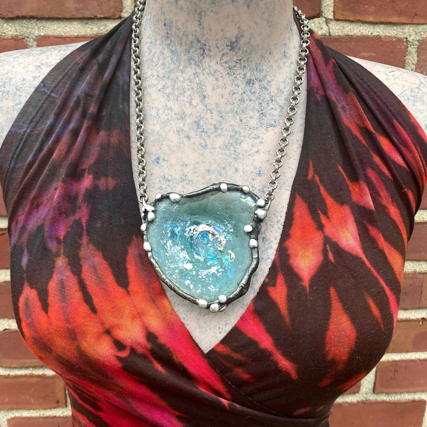 Tyrrhenian Sea ~ Ancient Roman Glass Necklace