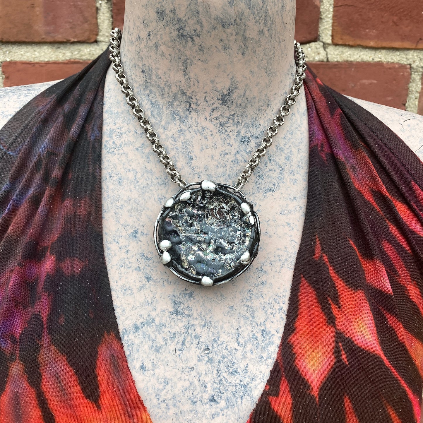 Jericho ~ Ancient Roman Glass Disc Necklace