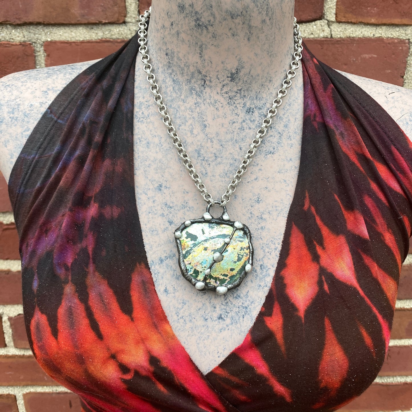 Looking Glass ~ Ancient Roman Glass Necklace
