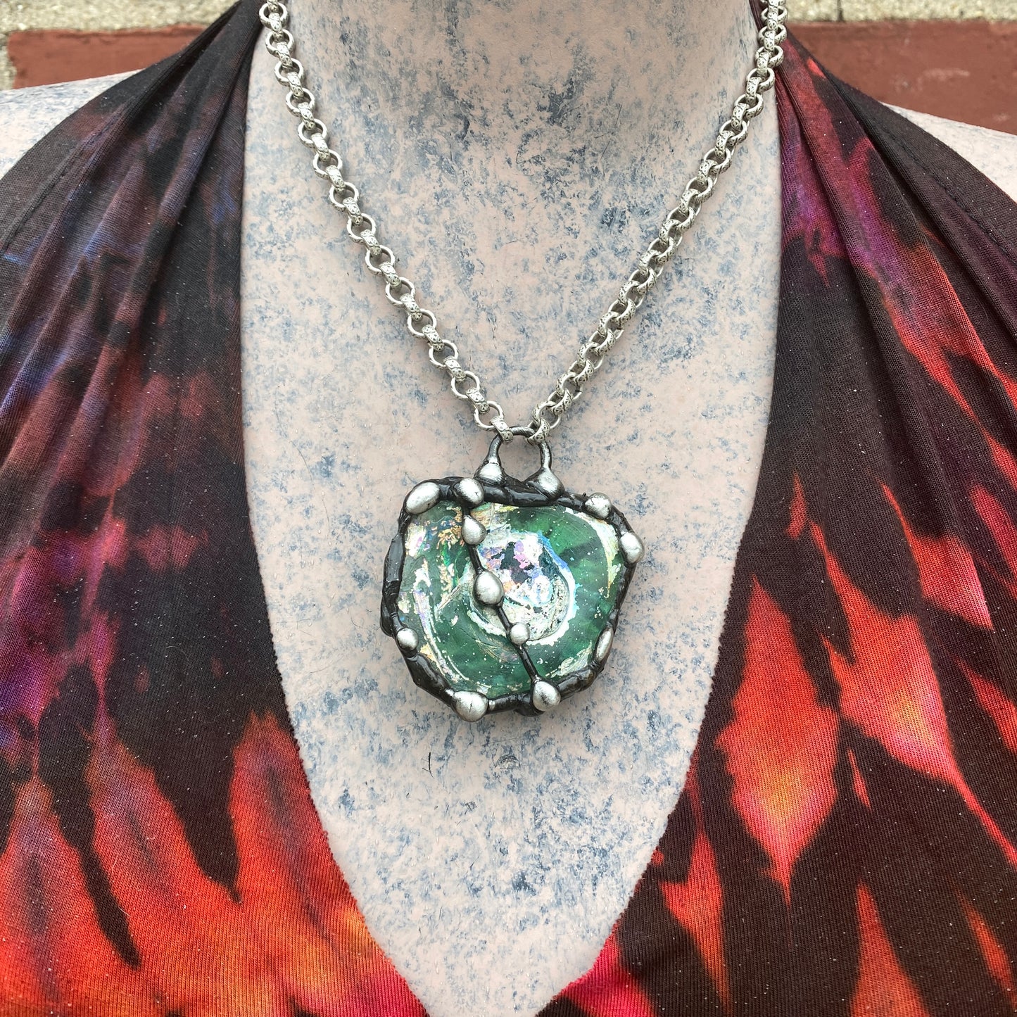 Looking Glass ~ Ancient Roman Glass Necklace