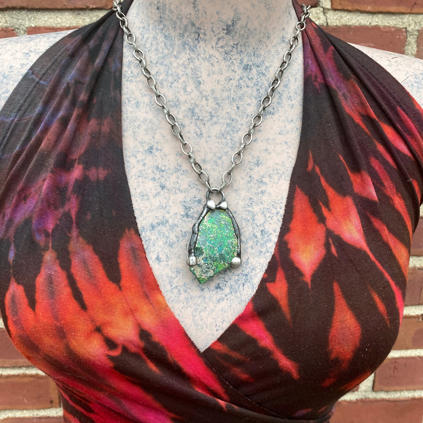 Water ~ Ancient Roman Glass Necklace
