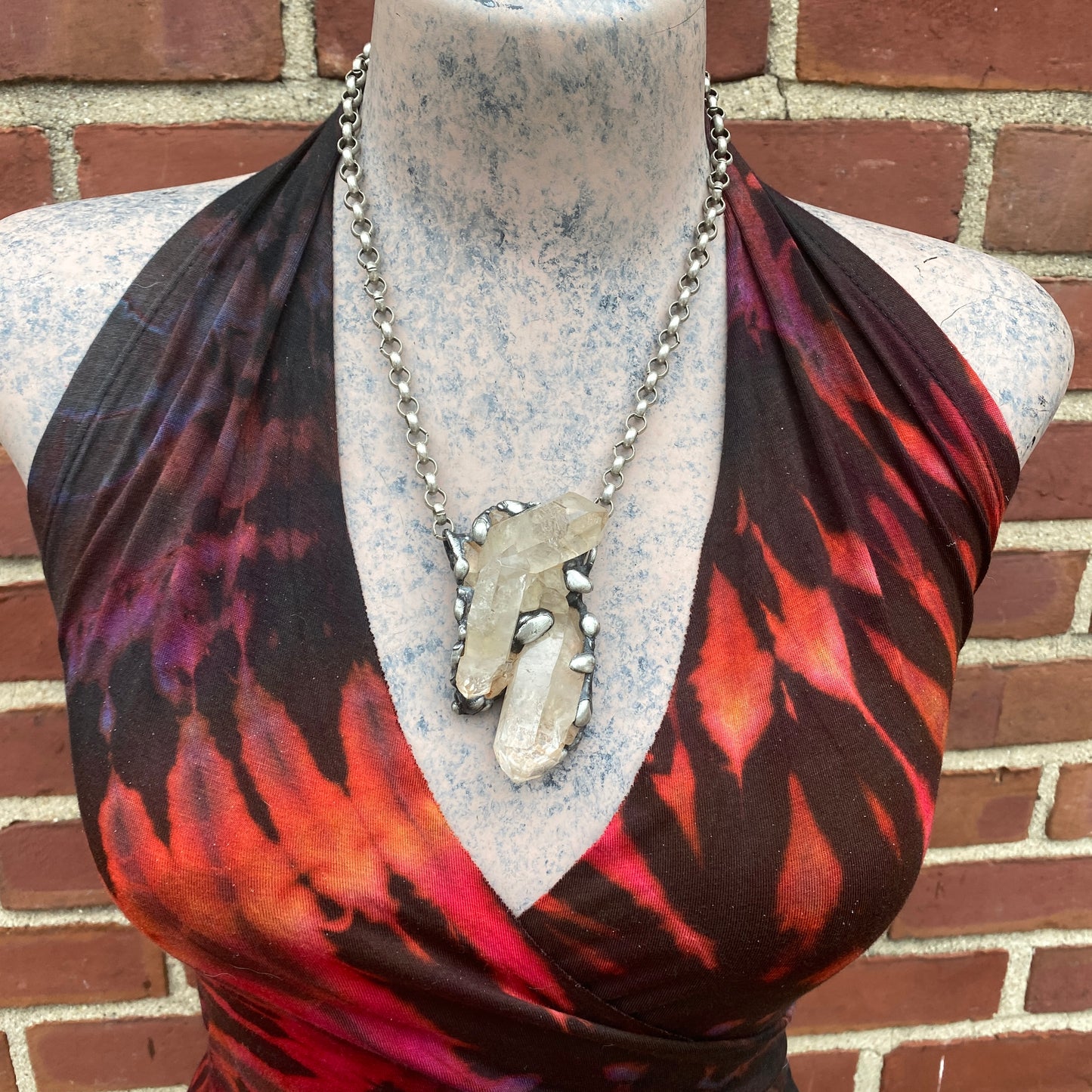 Broadcast ~ Quartz Cluster Necklace