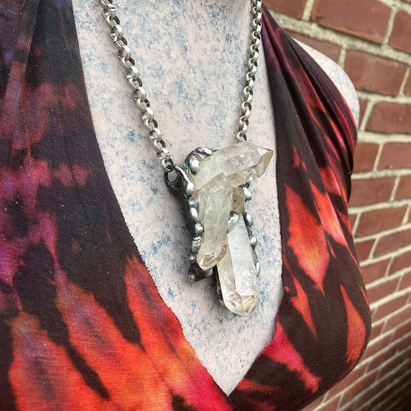Broadcast ~ Quartz Cluster Necklace