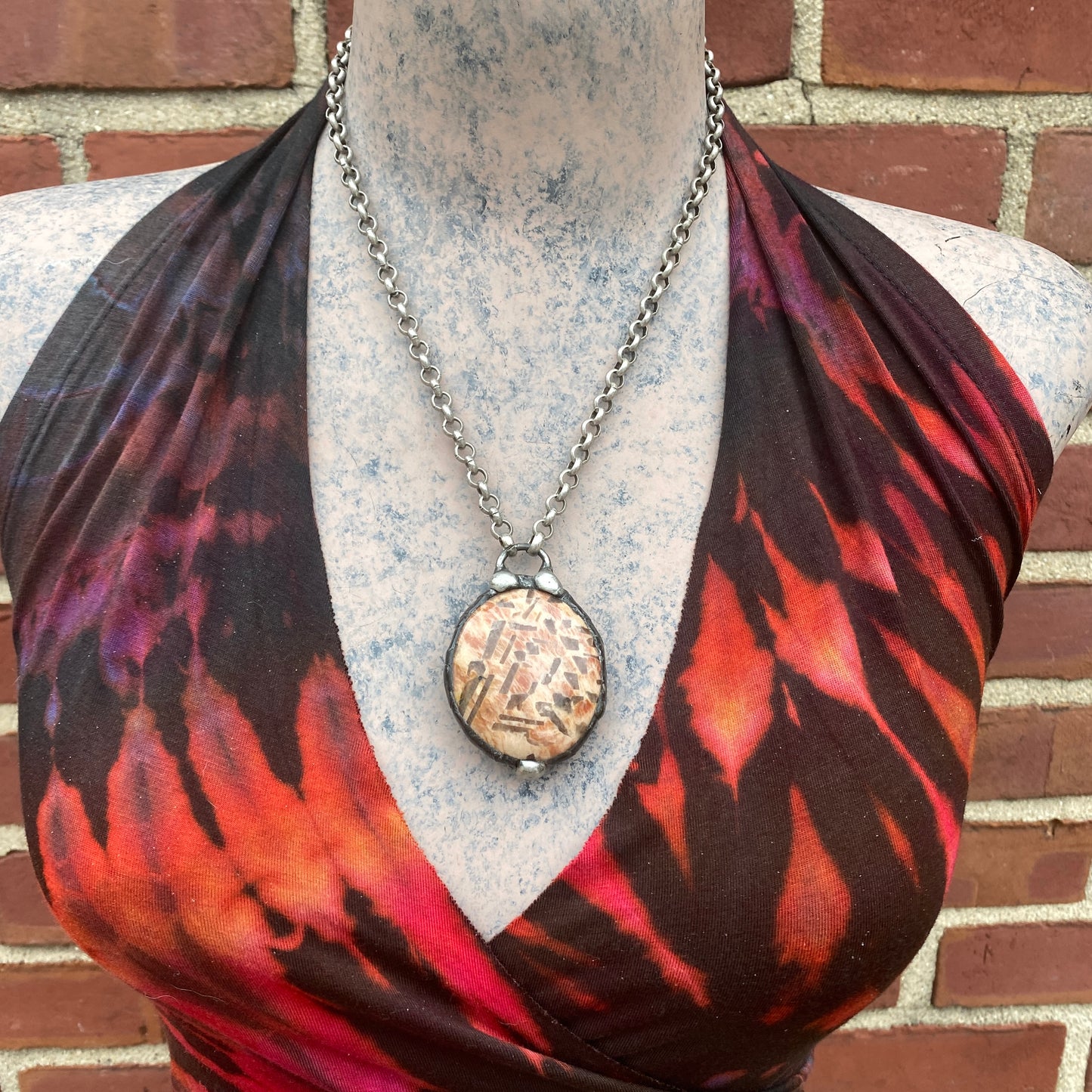 Matrix ~ Peach Jasper Talisman