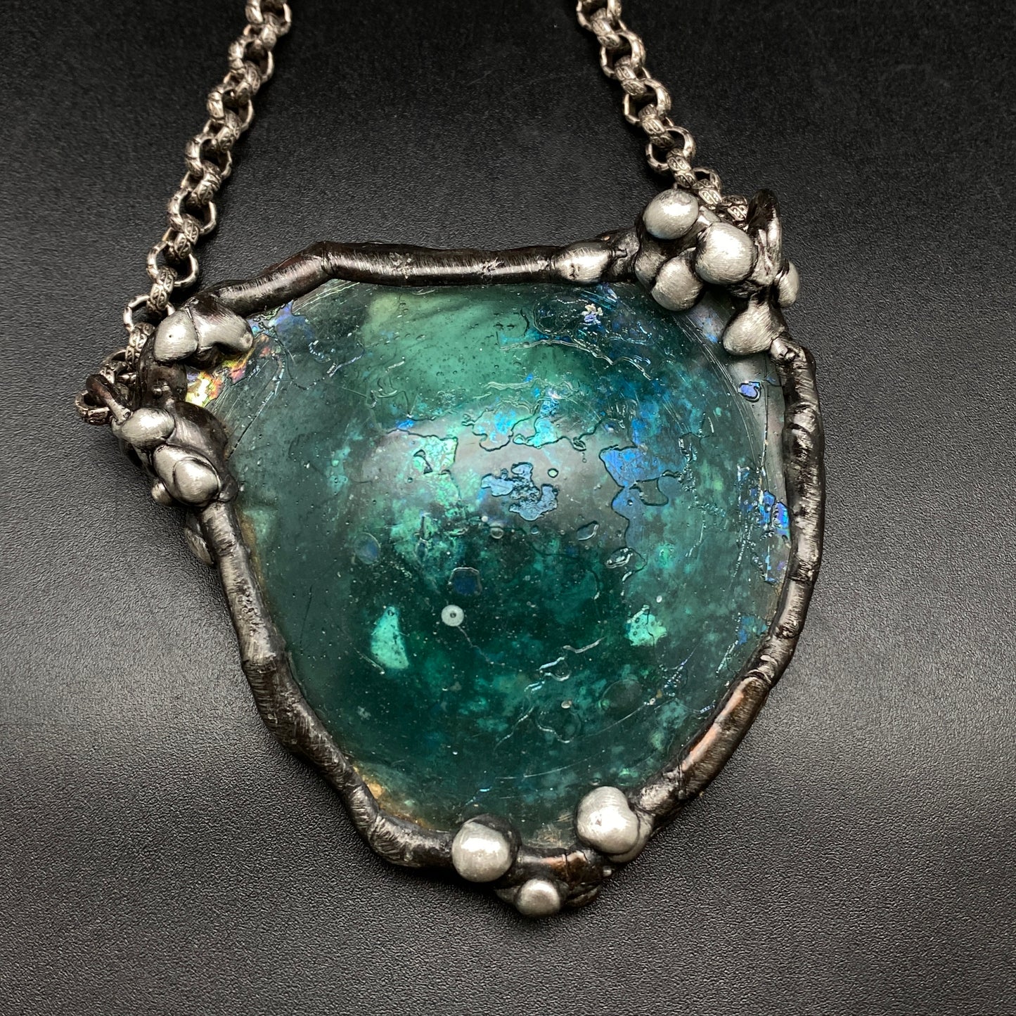 Tyrrhenian Sea ~ Ancient Roman Glass Necklace