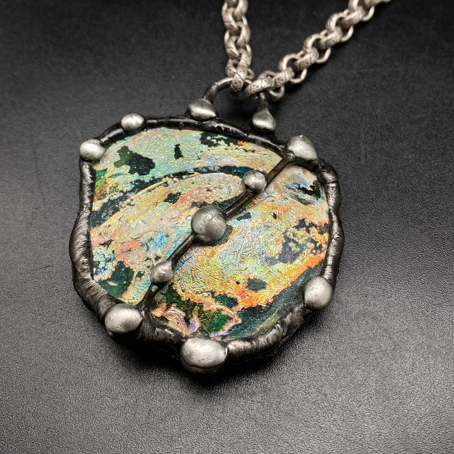 Looking Glass ~ Ancient Roman Glass Necklace