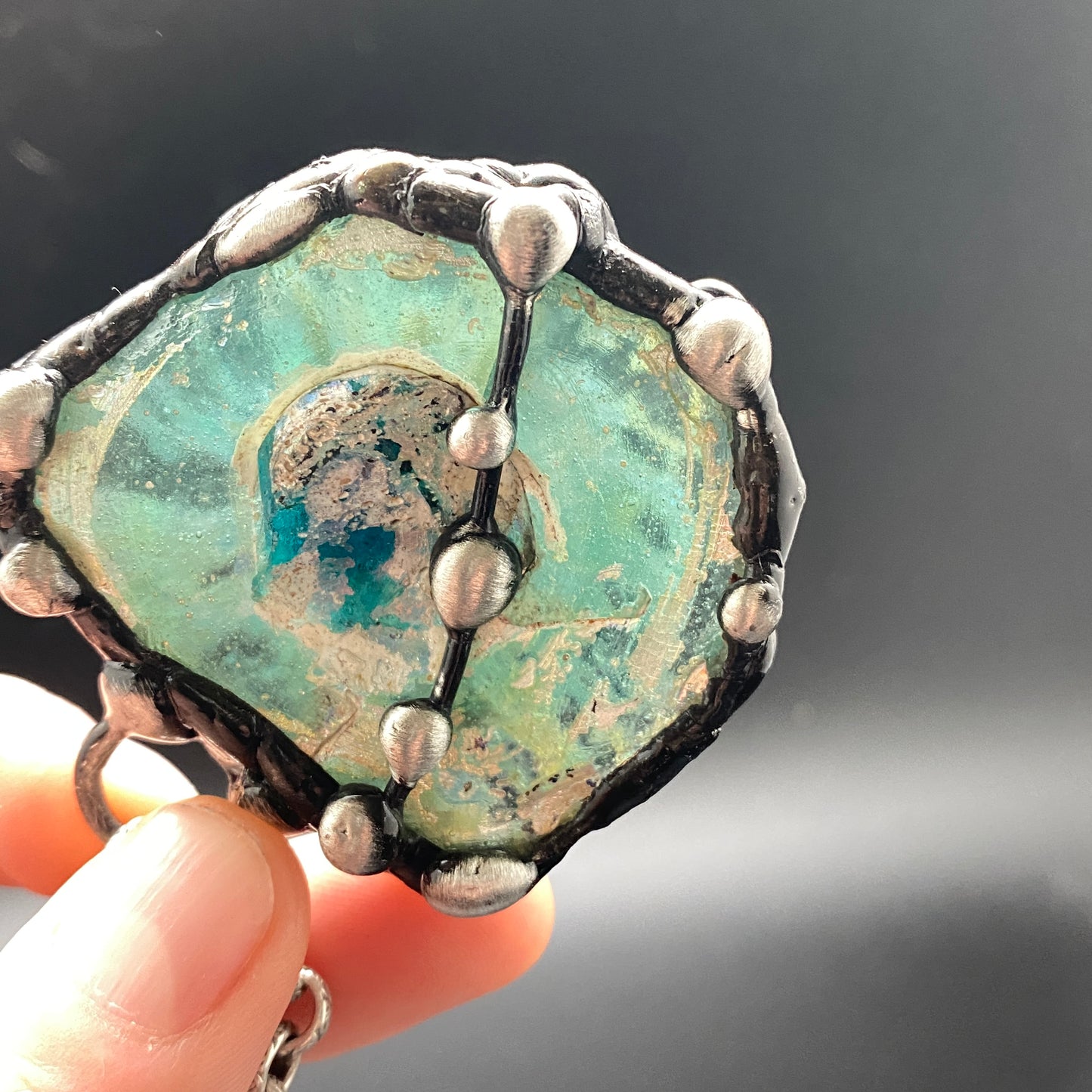 Looking Glass ~ Ancient Roman Glass Necklace