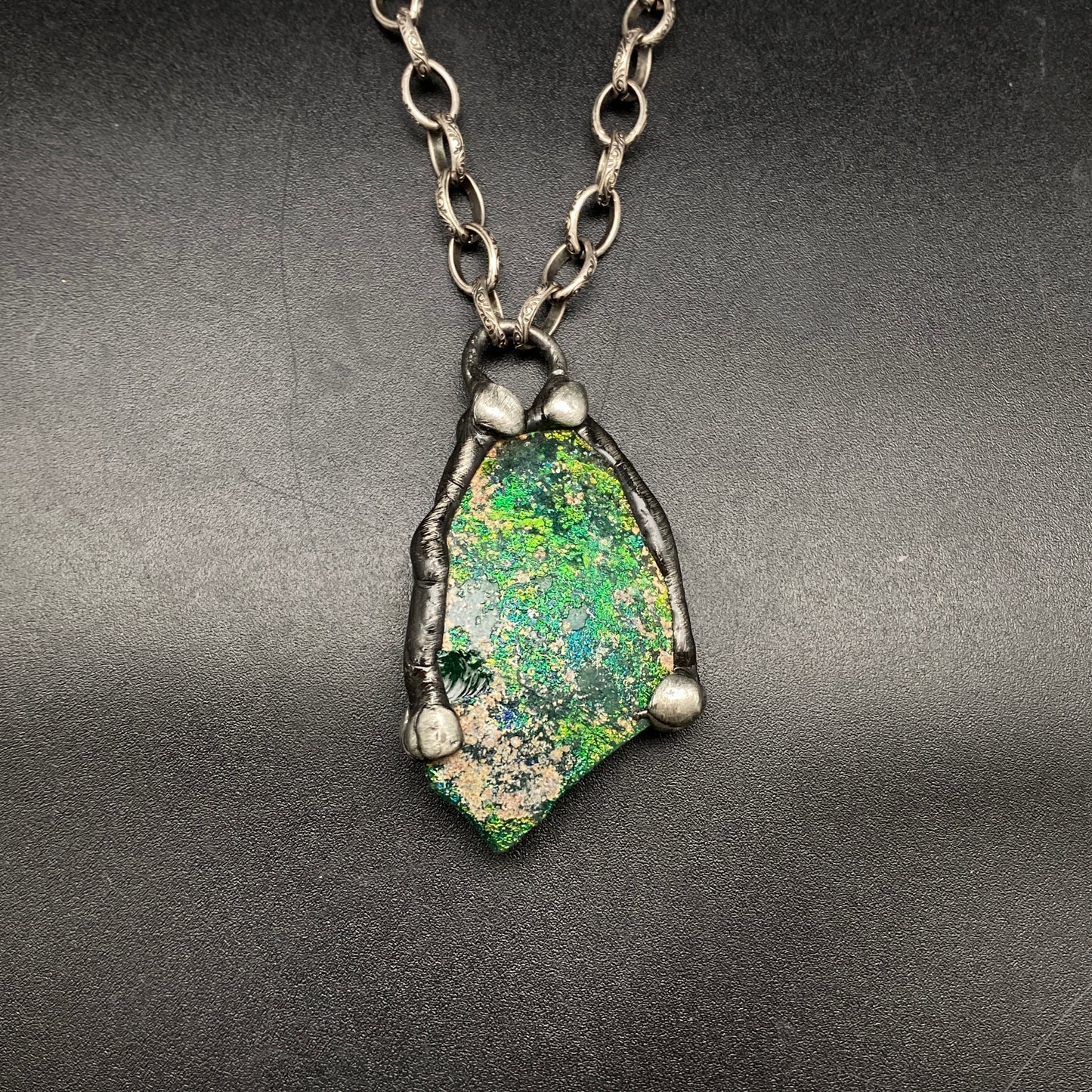 Water ~ Ancient Roman Glass Necklace