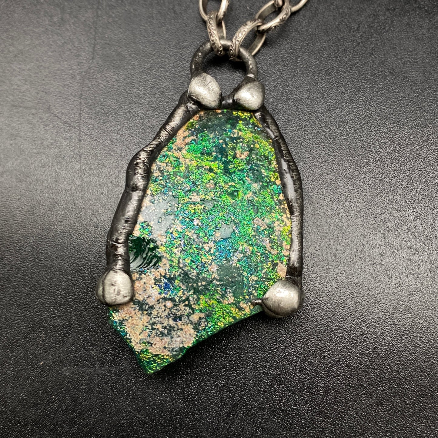 Water ~ Ancient Roman Glass Necklace